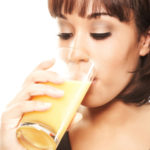 Lady Drinking Juice